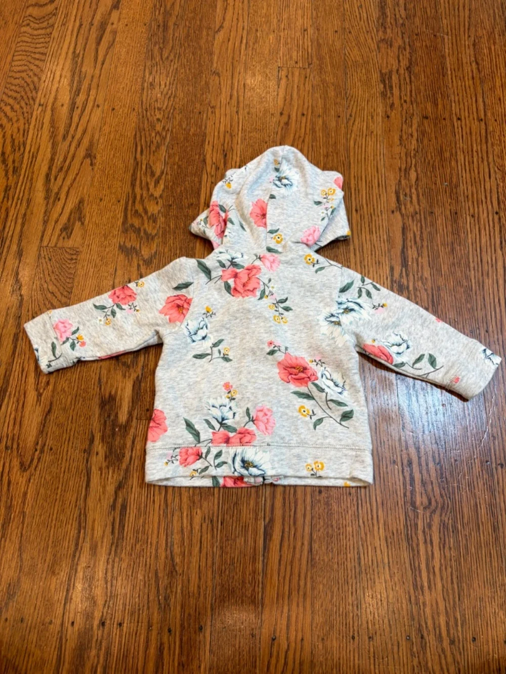 🌸 Old Navy Floral Zip Hoodie with Ears |‎ 3–6 Months 🌸
